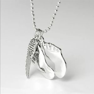 Mother gift Little Foot Necklace Daughter son